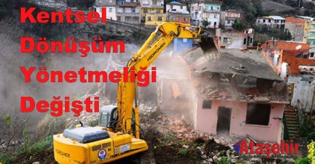 Kentsel dönüşüm yönetmeliği değişti