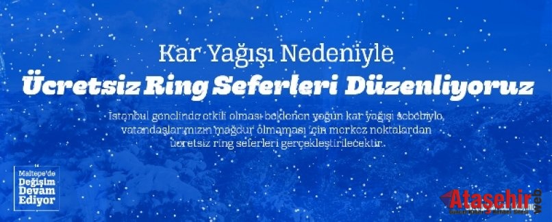 Maltepe’de vatandaşlara ücretsiz ulaşım desteği