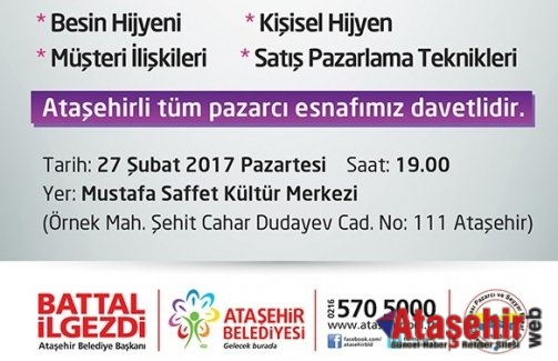 Ataşehir'de Semt Pazarcılarına Eğitim Semineri