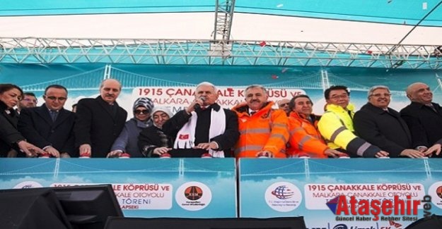 1915 Çanakkale Köprüsü'nün temeli atıldı