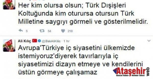 Ali Kılıç: “Hollanda’nın tutumu, 80 milyona saygısızlık”