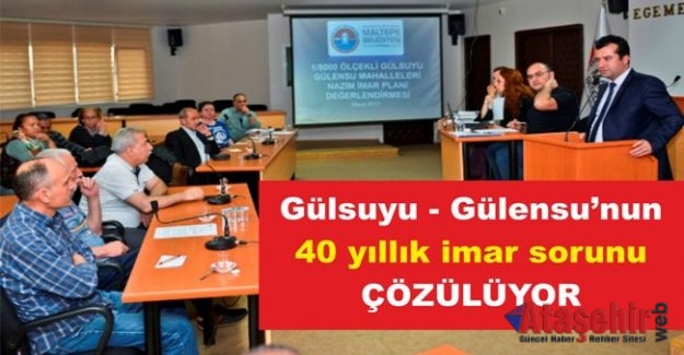Gülsuyu-Gülensu İmar planları Onaylandı