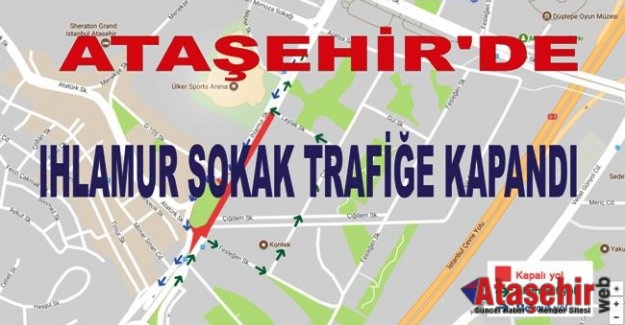 ATAŞEHİR'DE IHLAMUR SOKAK TRAFİĞE KAPTILDI
