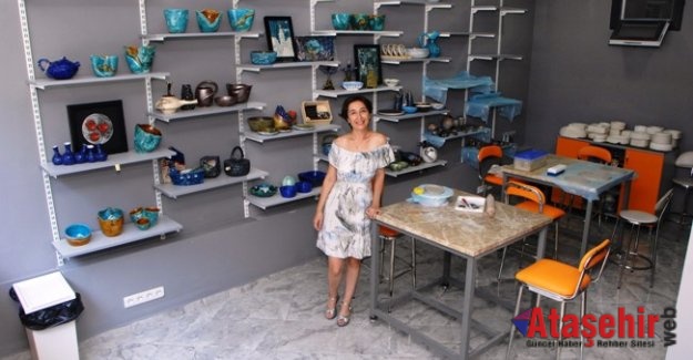 BELEDİYE KURSUNU TAMAMLADI SANAT ATÖLYESİ AÇTI