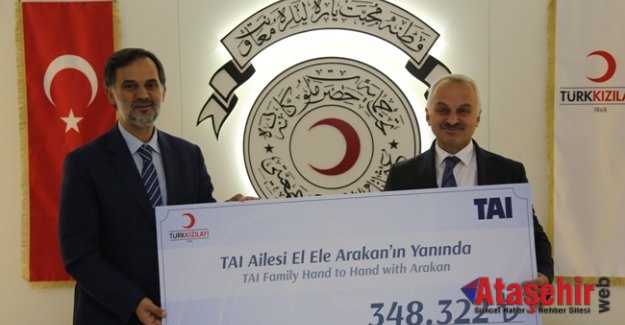 TAI çalışanlarından Kızılay’a Arakan bağışı