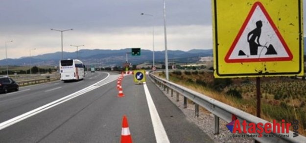 TEM Otoyolu'nda 30 günlük çalışma