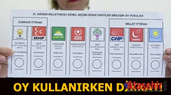 Oy nasıl kullanılır? Oy kullanırken nelere dikkat edilmeli?