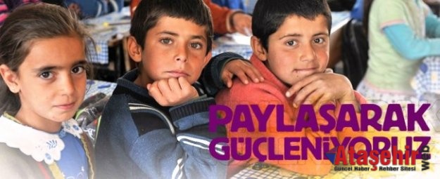 "PAYLAŞARAK GÜÇLENİYORUZ” KAMPANYASINA SEN DE KATIL