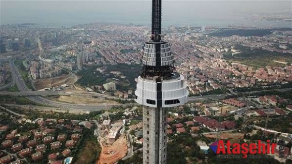 Çamlıca televizyon Kulesi inşaatında sona yaklaşılıyor.