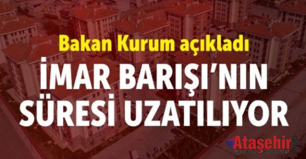 Bakan Murat Kurum, İmar barışı süresi uzatılabilir