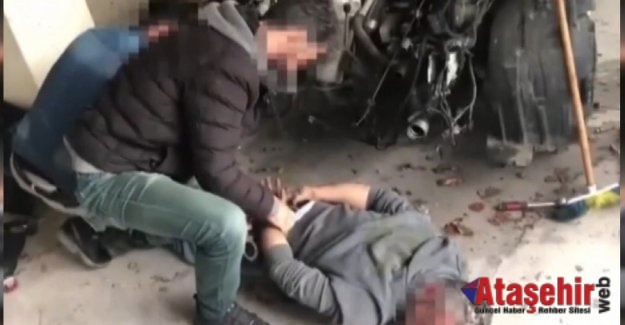 Çalıntı Araçları parçalarken yakalandı