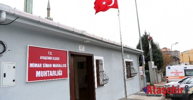MİMAR SİNAN MAHALLESİ YENİ MUHTARLIK BİNASINA KAVUŞTU