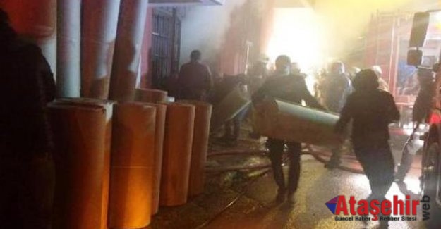 Ataşehir yenisahra mahallesin'de yangın