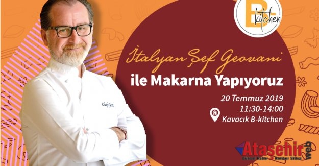 Ünlü İtalyan şef Geovani B-Kitchen’a konuk olacak