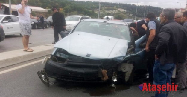 Ataşehir’de trafik kazası 2 yaralı