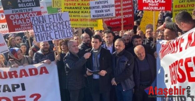 Fikirtepe kentsel dönüşüm mağdurlarından eylem