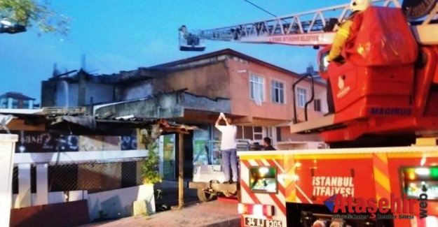 Ataşehir'de korkutan yangın