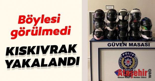 Kask Hırsızları yakalandı