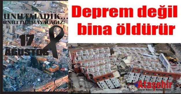 DEPREM DEĞİL BİNA ÖLDÜRÜR