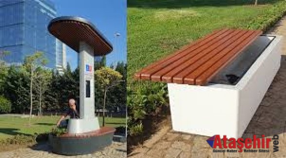 İSTON’DAN DEPREM PARKINA ÖZEL KENT MOBİLYALARI
