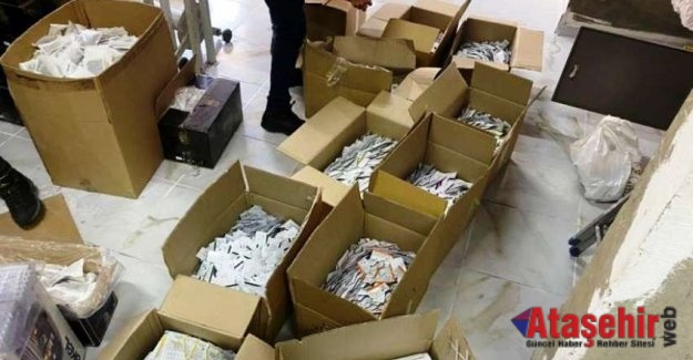Ataşehir'de sahte ilaç imalatı yapan iş yerine operasyon