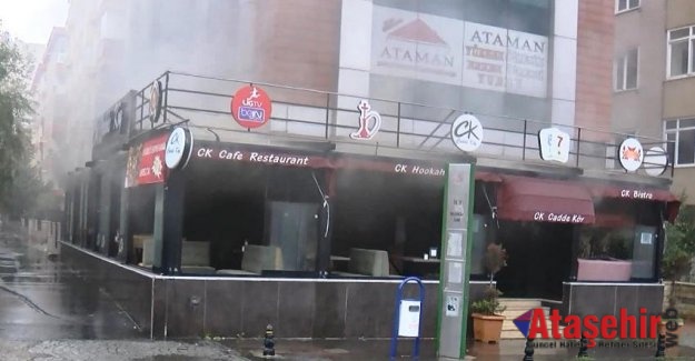 Ataşehir’de  korkutan yangın
