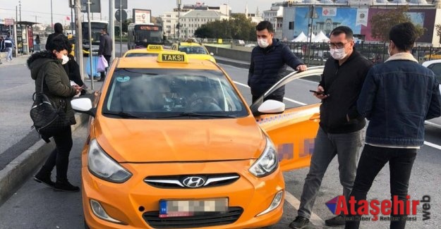 İSTANBUL'DA TAKSİLERE SİVİL ZABITA DENETİMİ