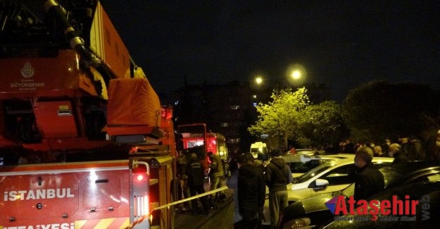 Ataşehir'de çıkan yangından elleri bağlanmış bir kadın kurtarıldı