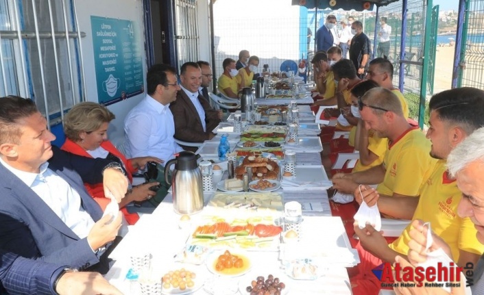 İmamoğlu: Cankurtaranlarla kahvaltıda buluştu