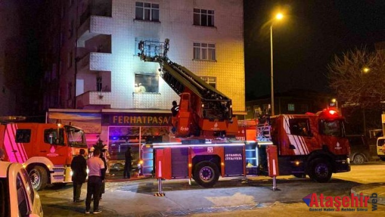 Ataşehir'de Korkutan yangın