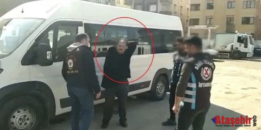 Tek kollu okul servisi sürücüsü polise yakalandı