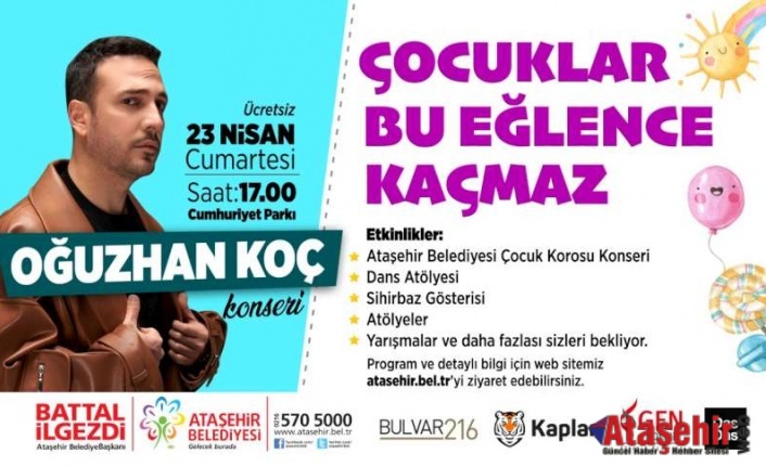 ATAŞEHİR’DE 23 NİSAN COŞKUSU YAŞANACAK