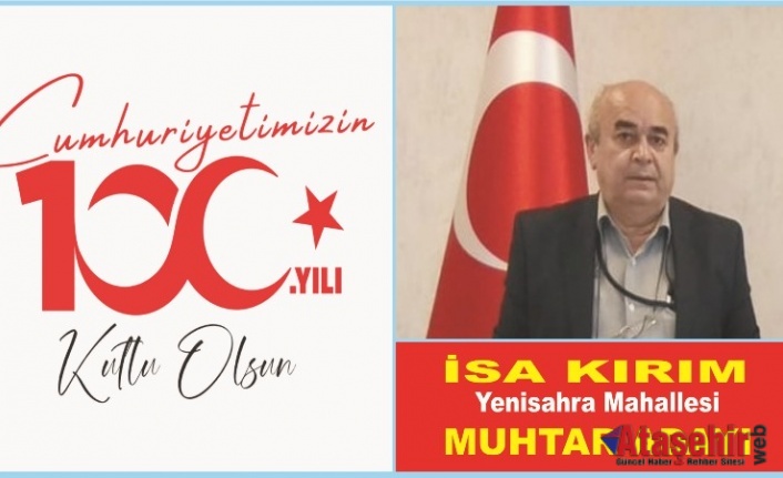 29 EKİM CUMHURİYETİMİZİN 100. YILI KUTLU OLSUN