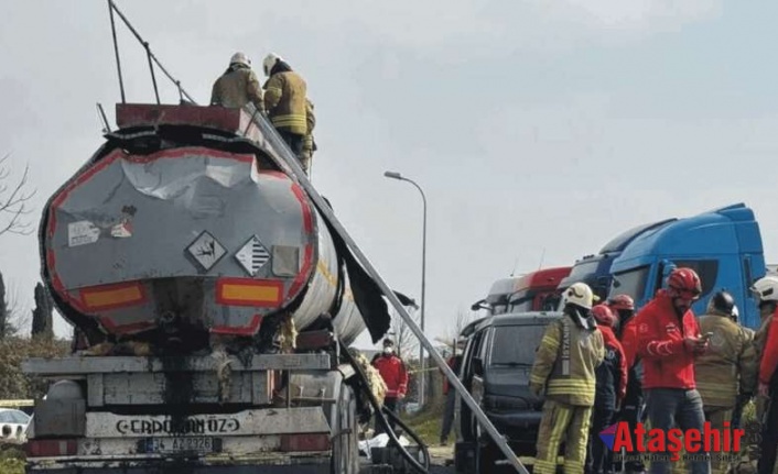 Ataşehir'de Akaryakıt tankeri patladı: 2 ölü, 2 yaralı