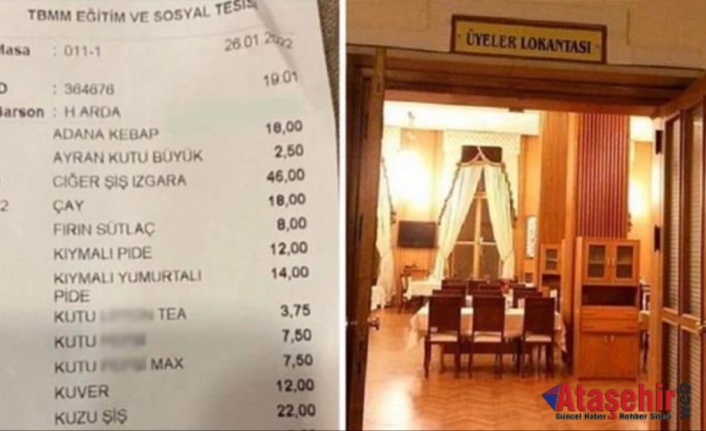 TBMM YEMEK FİYAT LİSTESİ!