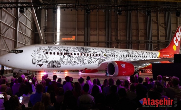 Dünyanın tamamen dövme tasarımlı ilk uçağı havalandı