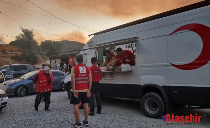 Türk Kızılay’ın Orman Yangınlarıyla Mücadeleye Desteği Sürüyor