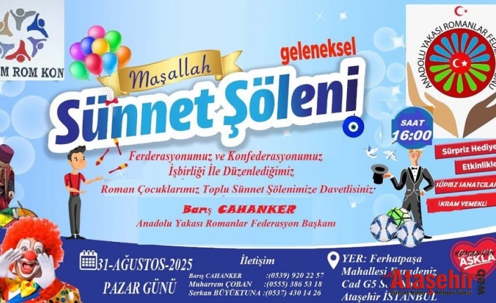 Geleneksel Toplu Sünnet Şöleni’ne Davet!