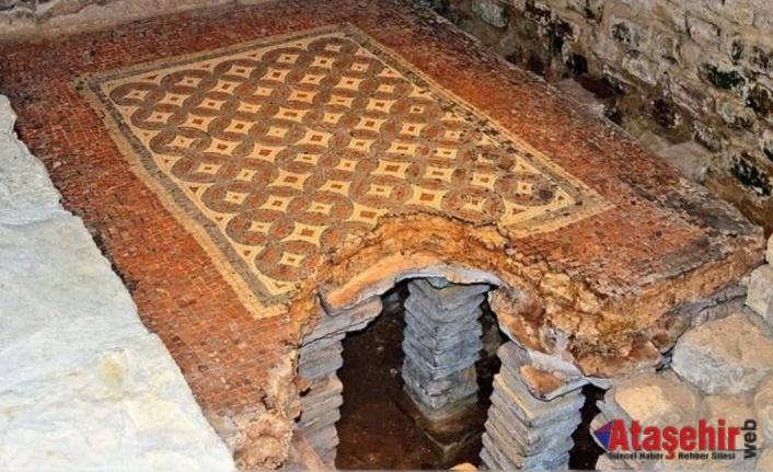Antik Roma mimarisinde, yerden ısıtma sisteminin güzel bir örneği.