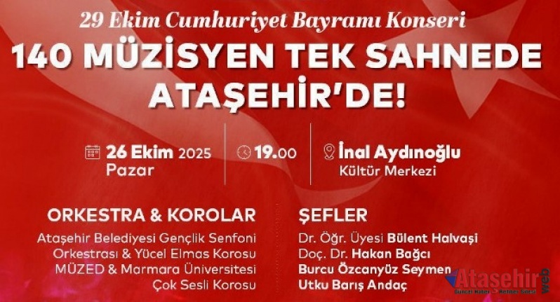 CUMHURİYETİN 102. YILINDA 140 MÜZİSYEN TEK SAHNEDE BULUŞUYOR