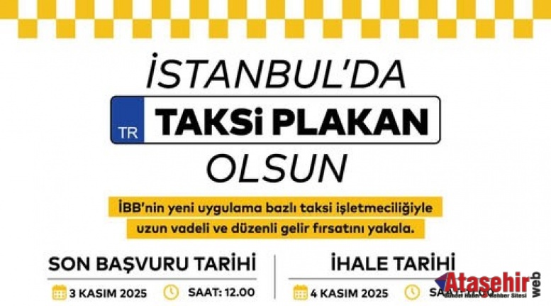 İstanbul’da Taksi Plakan Olsun!