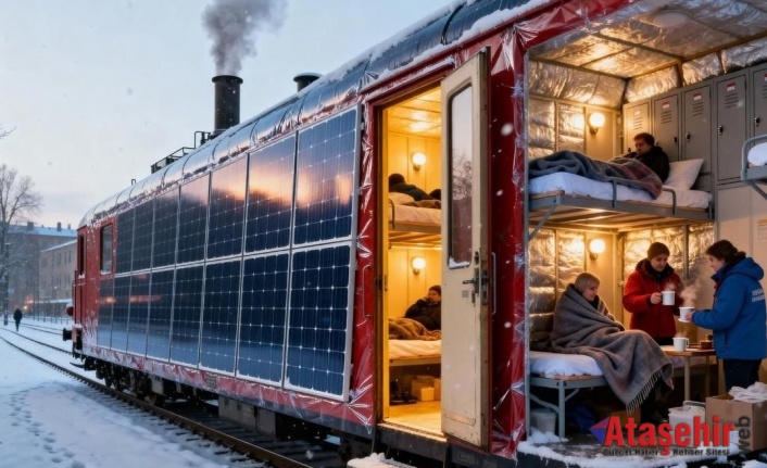 Almanya’da Eski Tren Kabinleri Güneş Enerjili Isıtma Barınaklarına Dönüştürülüyor 