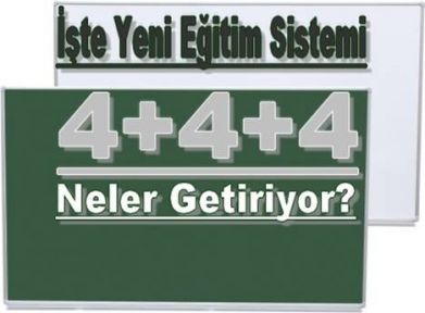 4+4+4 KADEMELİ EĞİTİM SİSTEMİ PANELİ