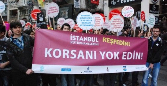 48. KÜTÜPHANECİLİK HAFTASI  KORSANA KARŞI BİR YÜRÜYÜŞLE  BAŞLADI