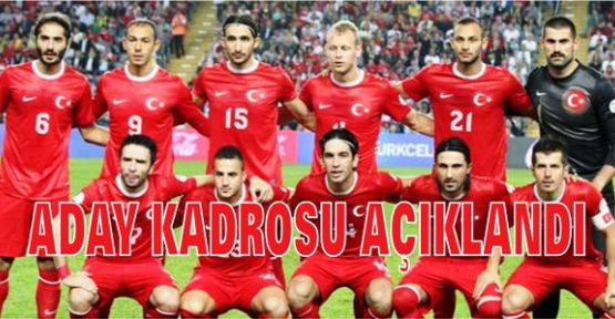 A Milli Takım'ın Aday kadrosu açıklandı    