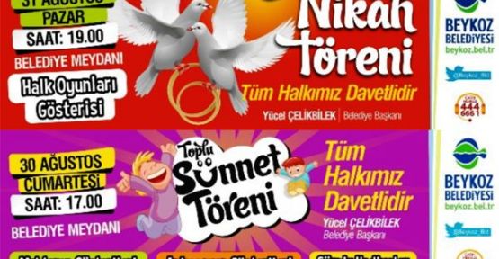 Beykoz'da Toplu Nikâh ve Sünnet Şöleni