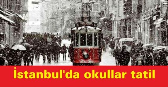İstanbul'da okullara kar tatili