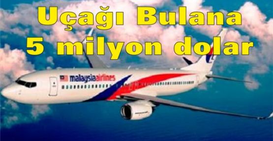 Kayıp malezya uçağını bulana 5 milyon dolar ödül