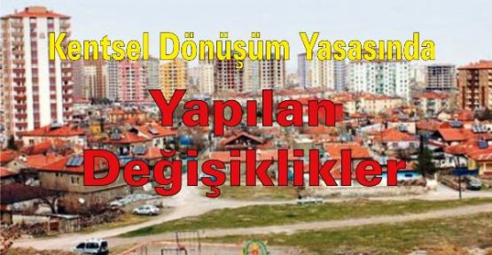 Kentsel Dönüşüm Yasası 2014