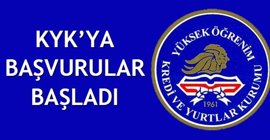KYK Burs ve Kredi Başvuruları Başladı